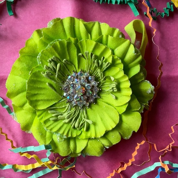 💚 TIEKS GREEN FLOWER 💚 NWOT 💚 - Picture 15 of 16